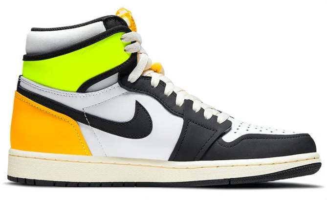 Air Jordan 1 Retro High OG 'Volt Gold' - White / Volt / University Gold / Black