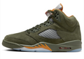 Air Jordan 5 Retro 'Olive' (2024) - Olive Green / Orange