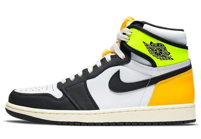 Air Jordan 1 Retro High OG 'Volt Gold' - White / Volt / University Gold / Black