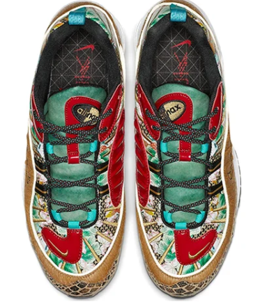 Nike Air Max 98 'Chinese New Year' – Teal/Red/Metallic Gold