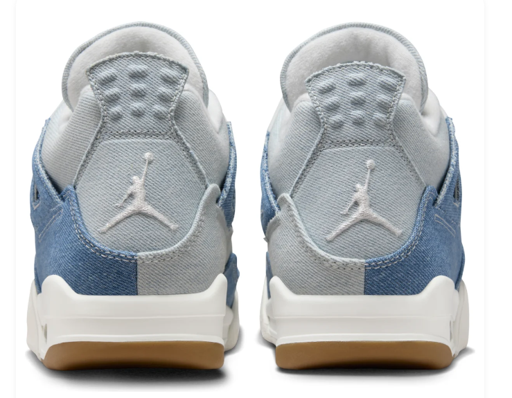 Air Jordan 4 Women's Denim Shoes - Blue