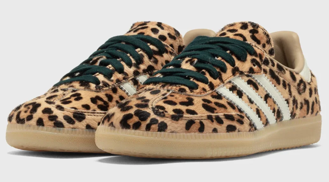 adidas Samba OG 'Leopard Magic Beige' Women's Sneakers