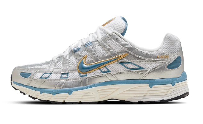 Nike P-6000 'Metallic Silver Aegean Storm' Men's Sneakers