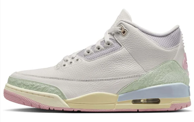 Air Jordan 3 Retro 'Spring is in the Air' - Sail / Pastel Green / Pink