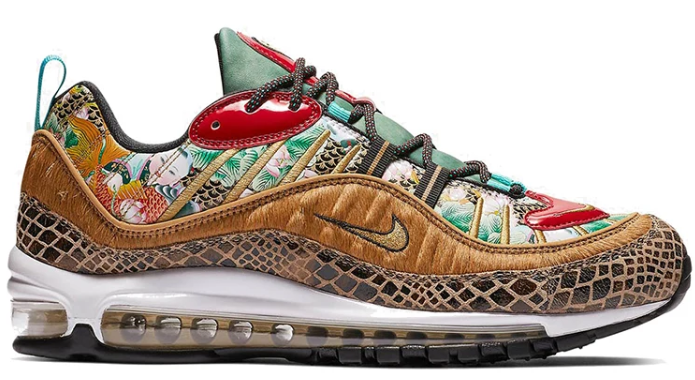 Nike Air Max 98 'Chinese New Year' – Teal/Red/Metallic Gold