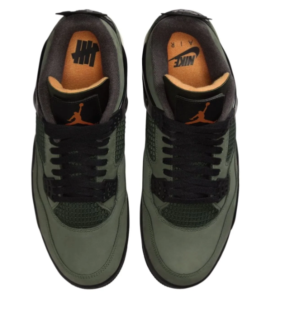Air Jordan 4 'Deep Green' - Deep Green / Clementine / Black / Sail