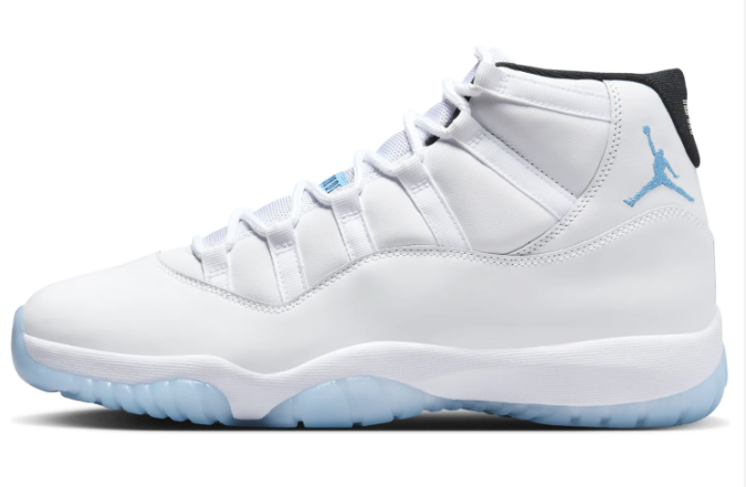 Air Jordan 11 Retro - Blue Accents / Icy Blue Outsole (CT8012-104)