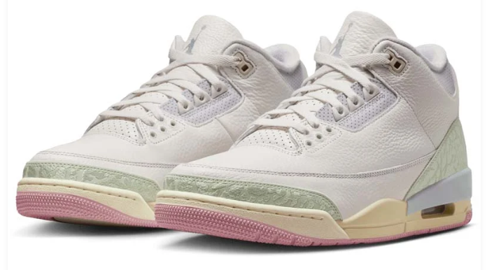 Air Jordan 3 Retro 'Spring is in the Air' - Sail / Pastel Green / Pink
