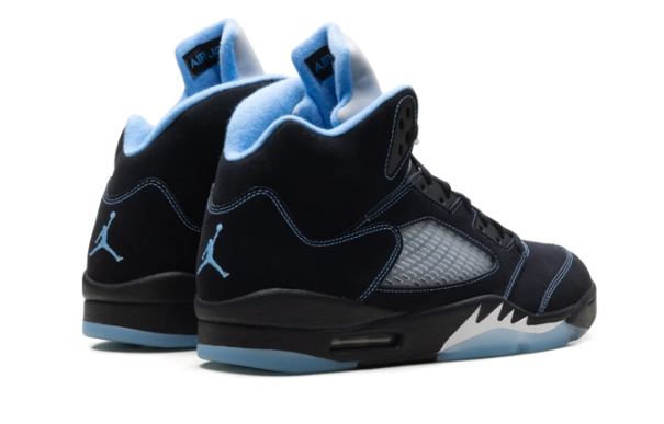 Air Jordan 5 Retro 'Black Carolina' - Black / University Blue / White