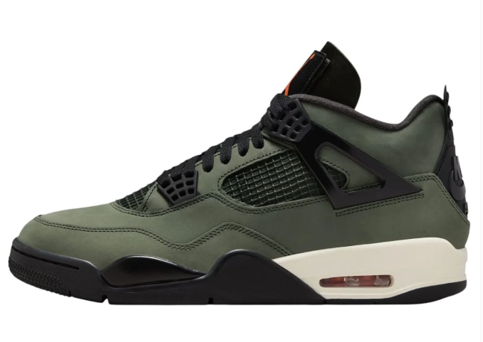 Air Jordan 4 'Deep Green' - Deep Green / Clementine / Black / Sail