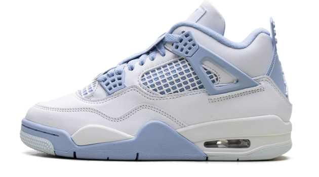 Air Jordan 4 WMNS 'Aluminum' - White / Aluminum Blue
