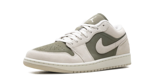 Air Jordan 1 Low SE 'Medium Olive Sail' - Sail / Medium Olive