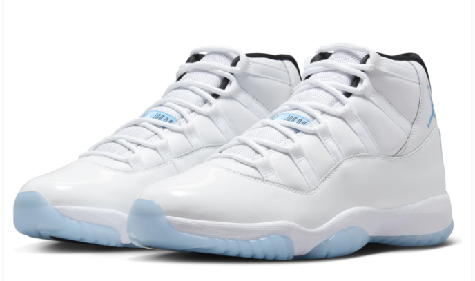 Air Jordan 11 Retro - Blue Accents / Icy Blue Outsole (CT8012-104)