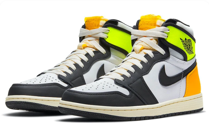 Air Jordan 1 Retro High OG 'Volt Gold' - White / Volt / University Gold / Black