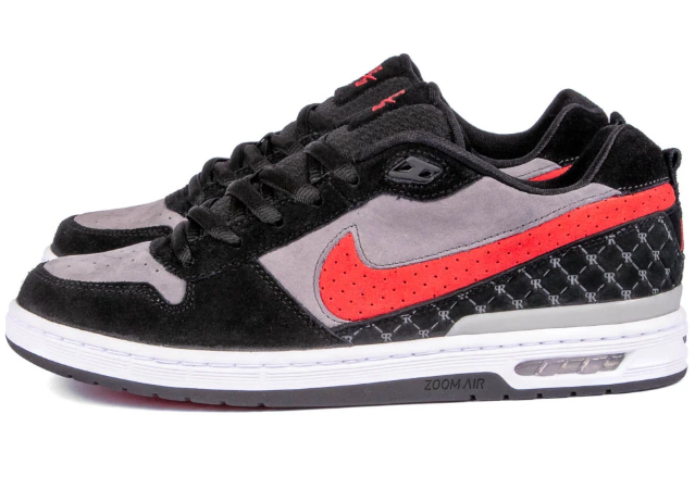 Nike SB P-Rod Zoom Air Low 'Black Varsity Red Flint Grey' Skateboarding Shoes