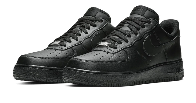 Nike Air Force 1 '07 Shoes - Triple Black